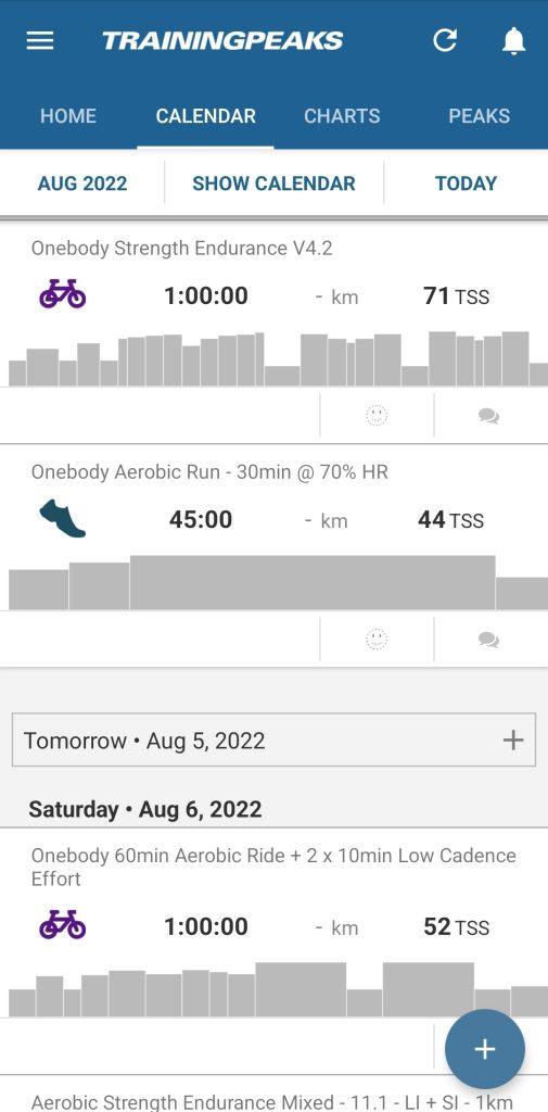 Onebody Triathlon TrainingPeaks Training Programs